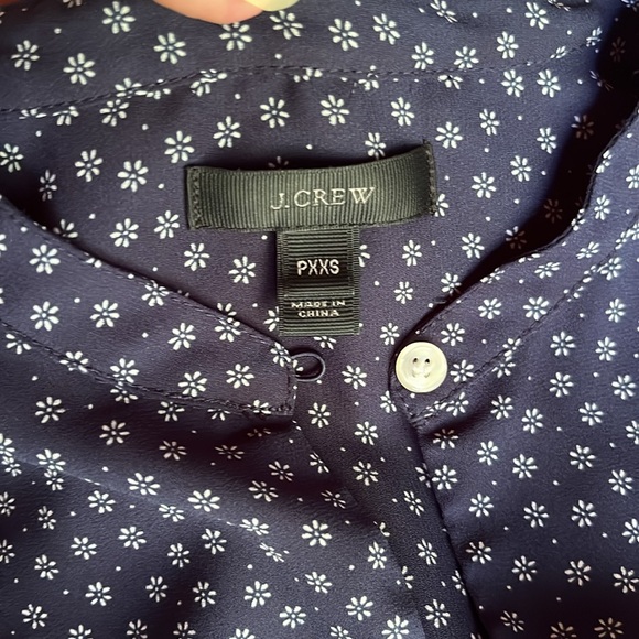 Navy blue polyester dress shirt - Picture 2 of 5